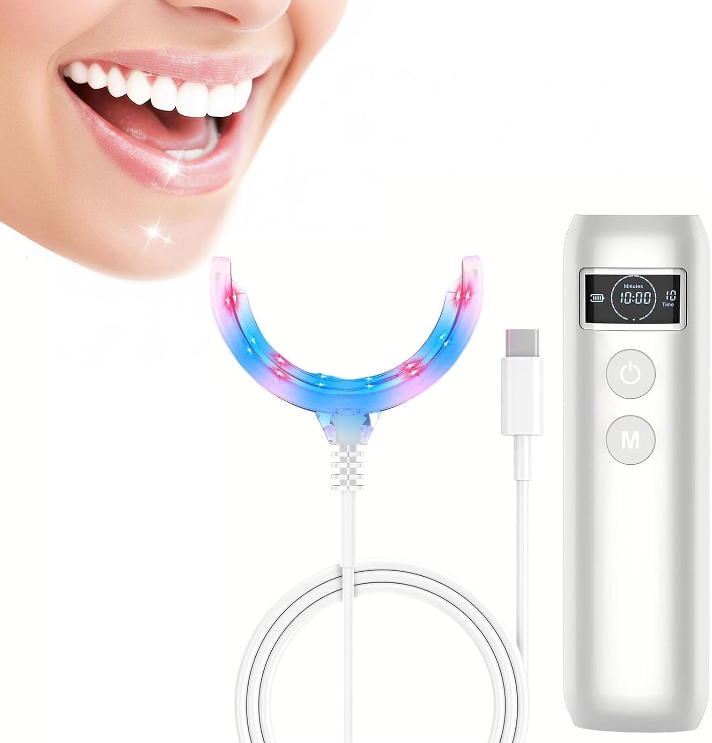 Teeth Whitening With Led Light - Tooth Whitening Accelerator Lamp Blue&Red Light