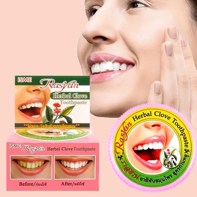 Teeth Whitening Zimba - Thai Clove/coconut Tooth Powder Rasyan Removal