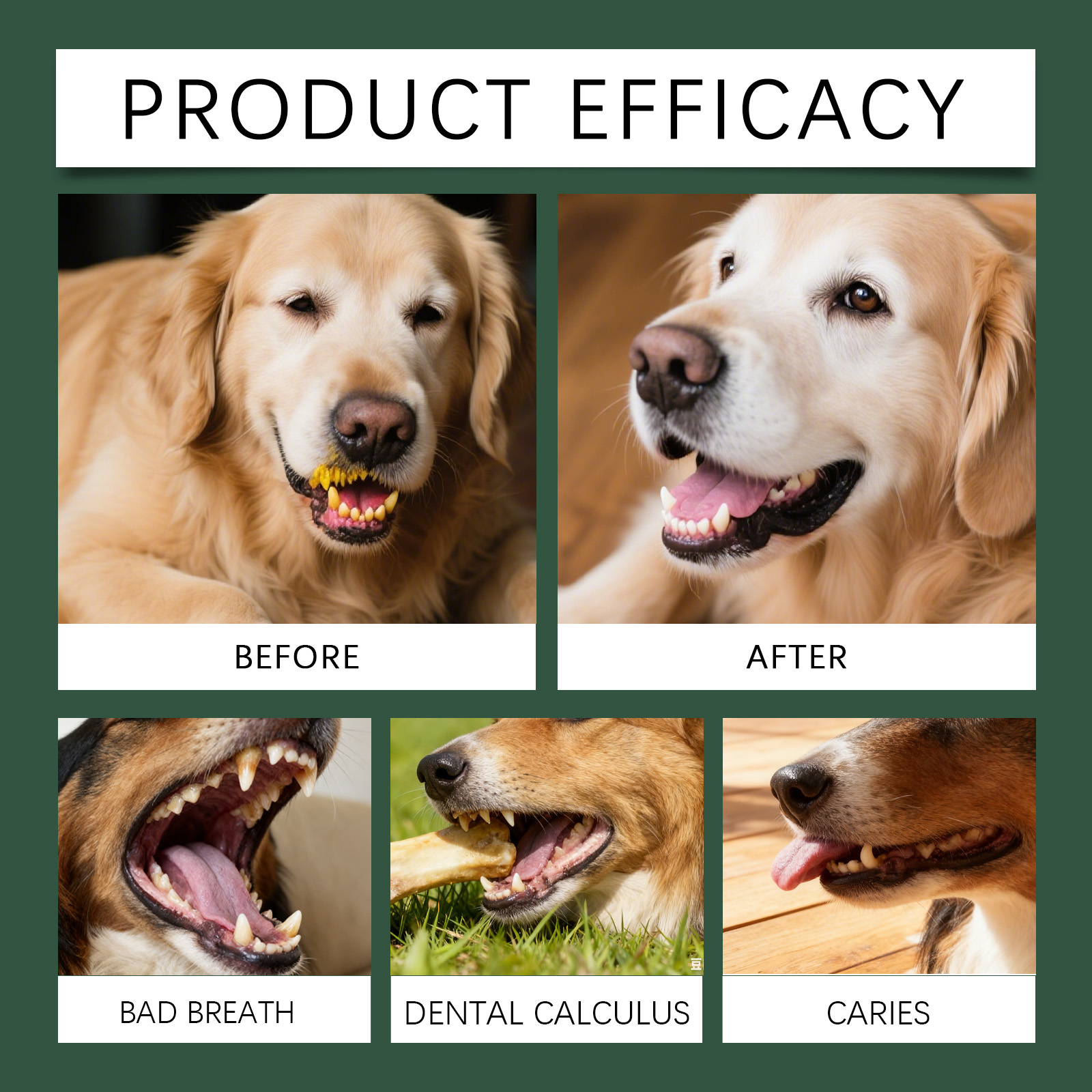 Dog Dental Care Powder Cat Bre - Teeth Whitening Powder ulasan dan harga