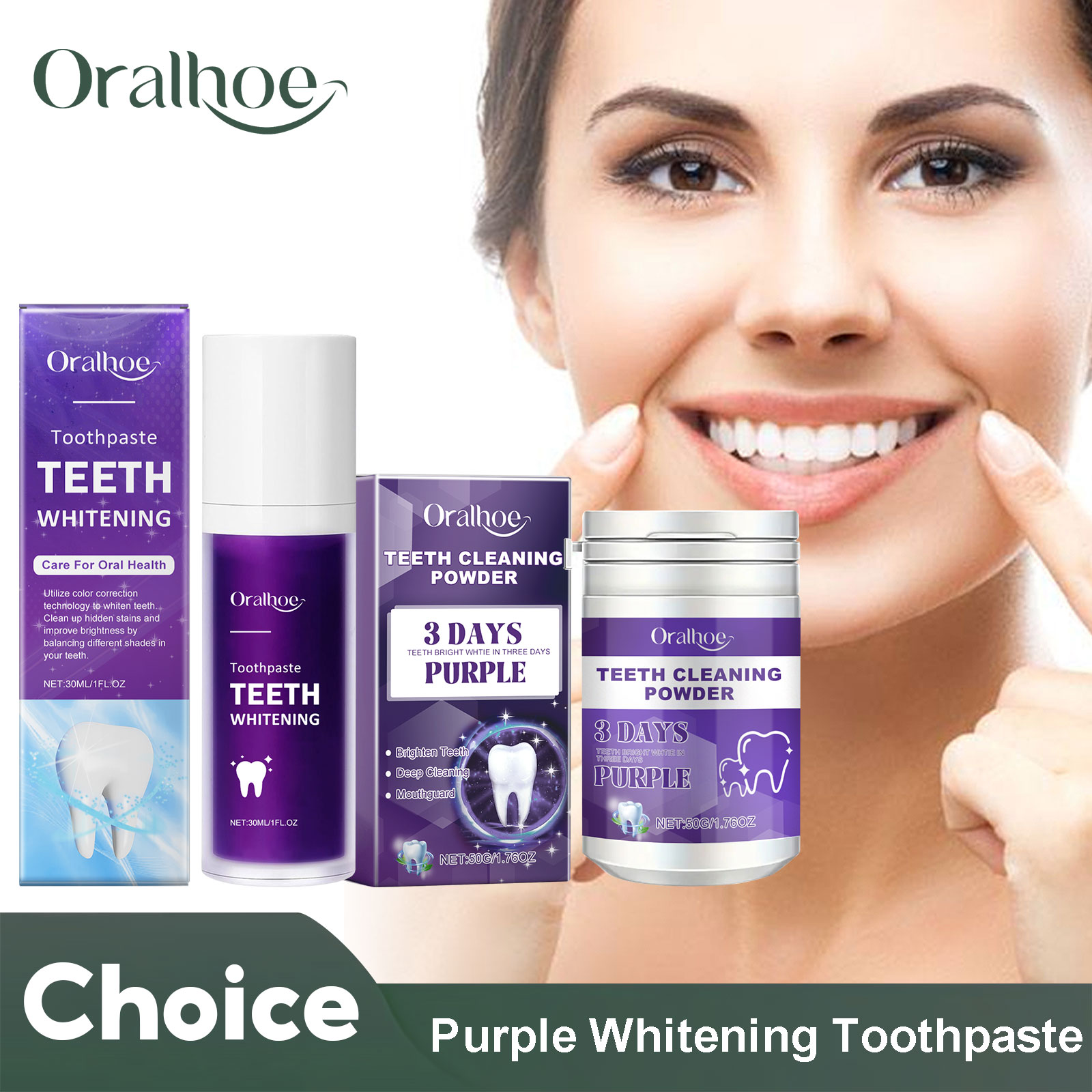 Purple Corrector Teeth Whiteni - Teeth Whitening Zimba ulasan dan harga