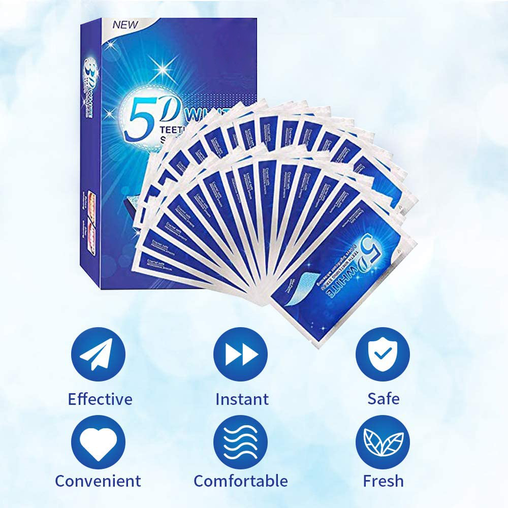 5D White Teeth Whitening Strip - Teeth Whitening Gel Refills ulasan dan harga