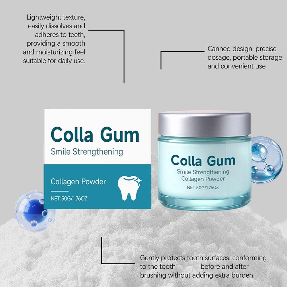 Strengthening Collagen Gum Pow - Teeth Whitening Zimba ulasan dan harga