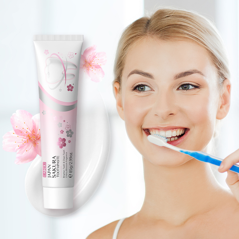 LAIKOU Japan Sakura Toothpaste - Teeth Whitening Japan ulasan dan harga