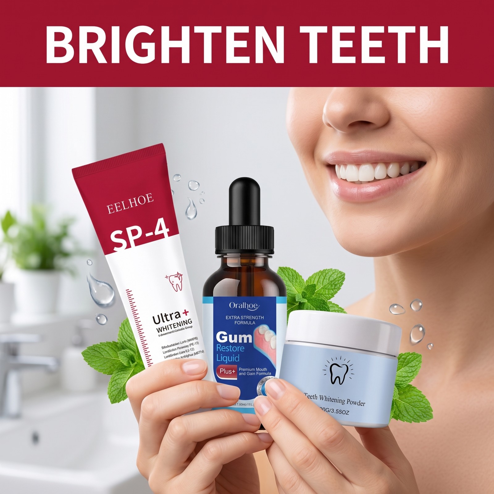 Oral Care Combo Set Whitening  - Teeth Whitening Zimba ulasan dan harga