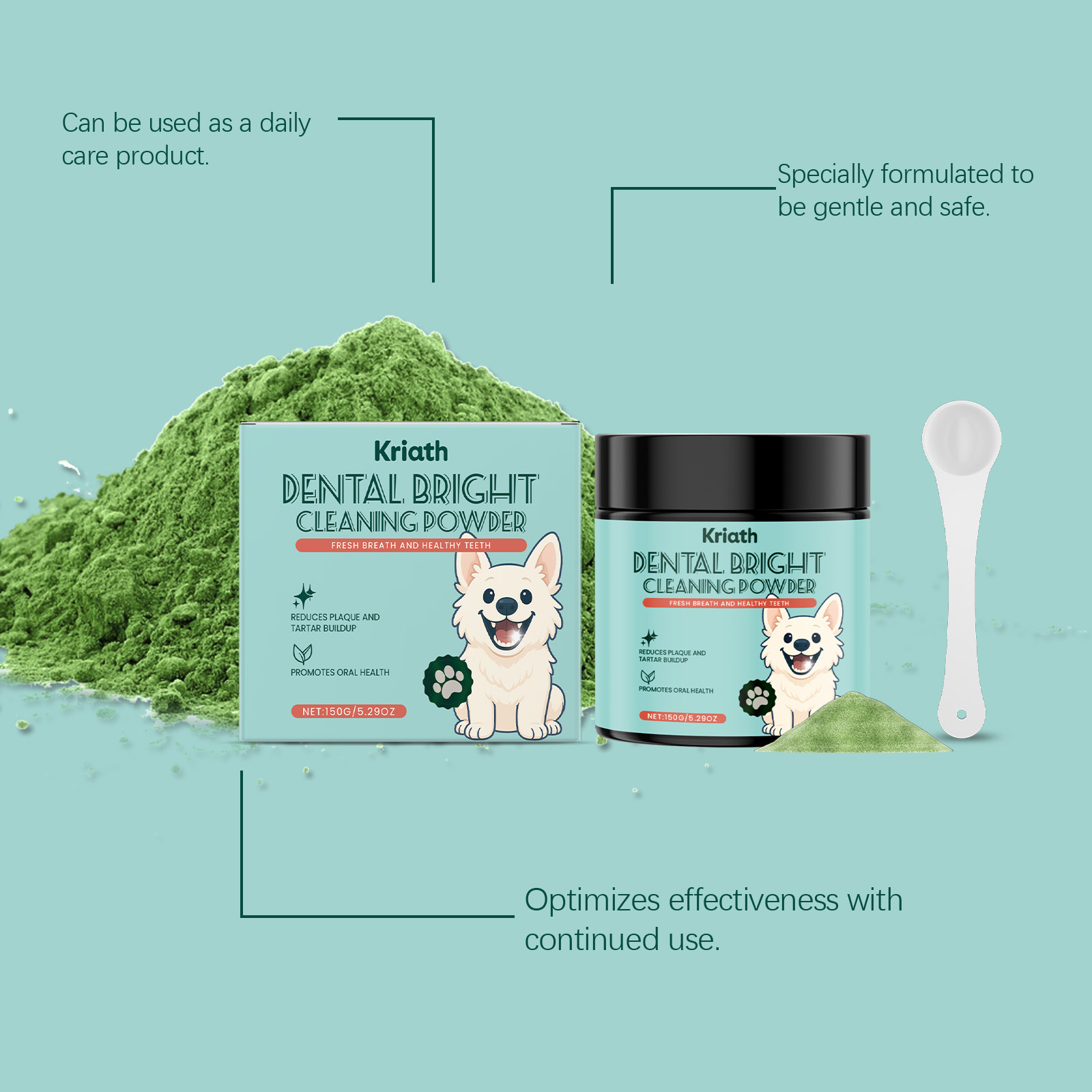 Dog Tooth Cleaning Powder Plaq - Teeth Whitening Powder ulasan dan harga