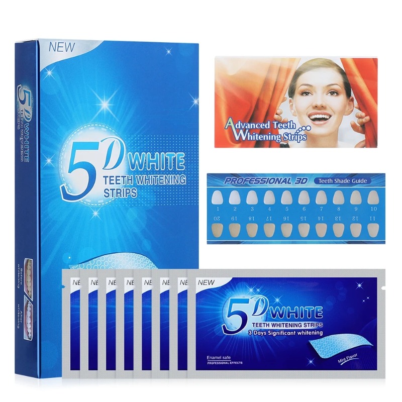 5D Teeth Whitening Strips 56 S - Teeth Whitening Gel Refills ulasan dan harga
