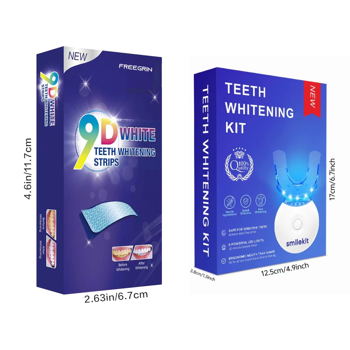 Teeth Whitening Kit - 5X LED L - Teeth Whitening Gel Refills ulasan dan harga