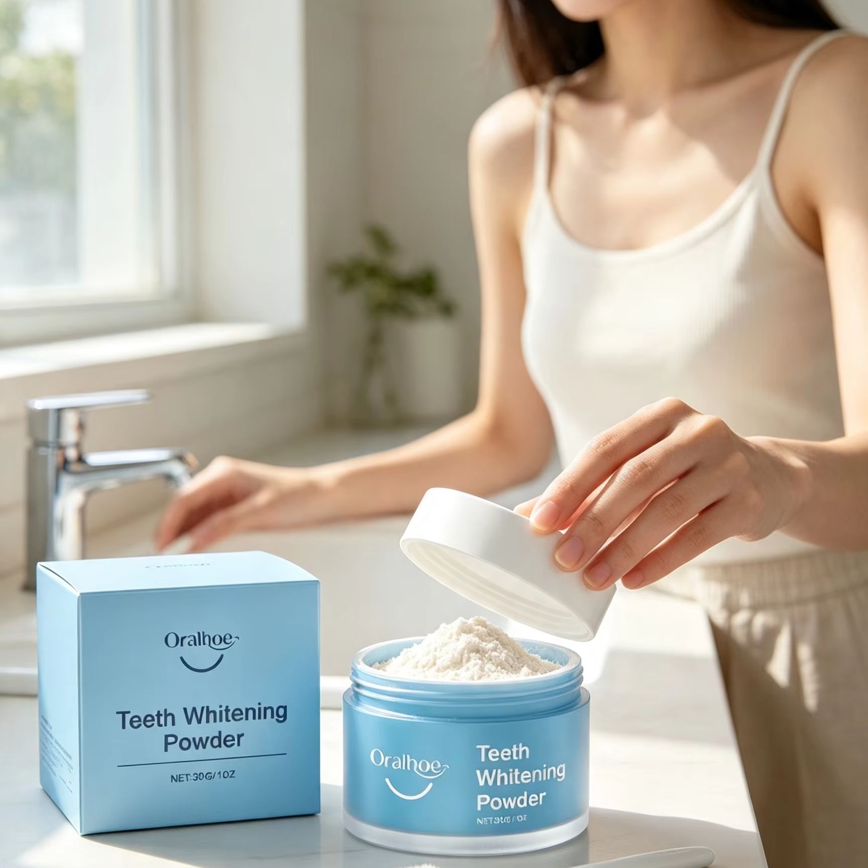 Oralhoe Tooth Powder for Brush - Teeth Whitening Zimba ulasan dan harga