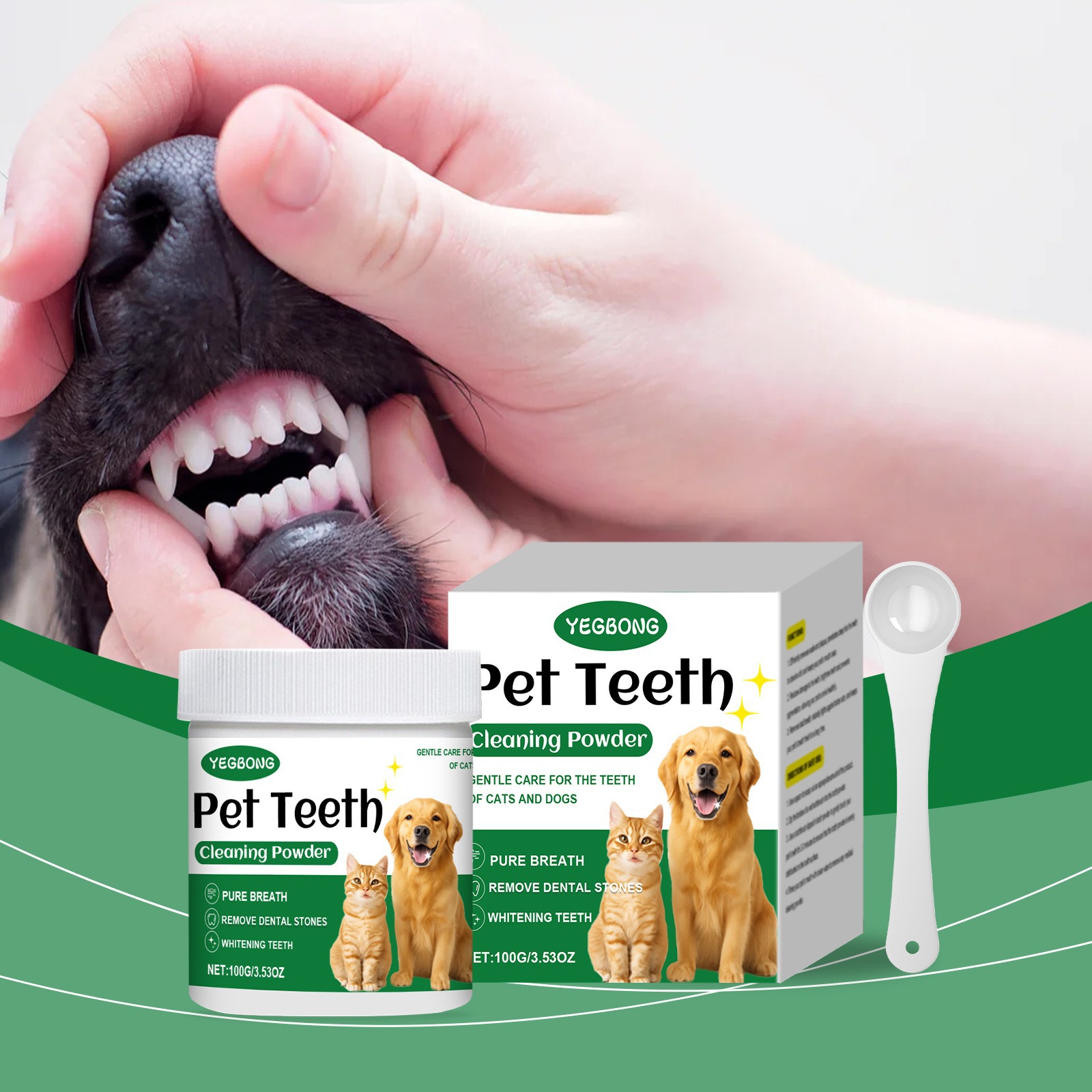 Pet Teeth Cleaning Powder Redu - Teeth Whitening Powder ulasan dan harga