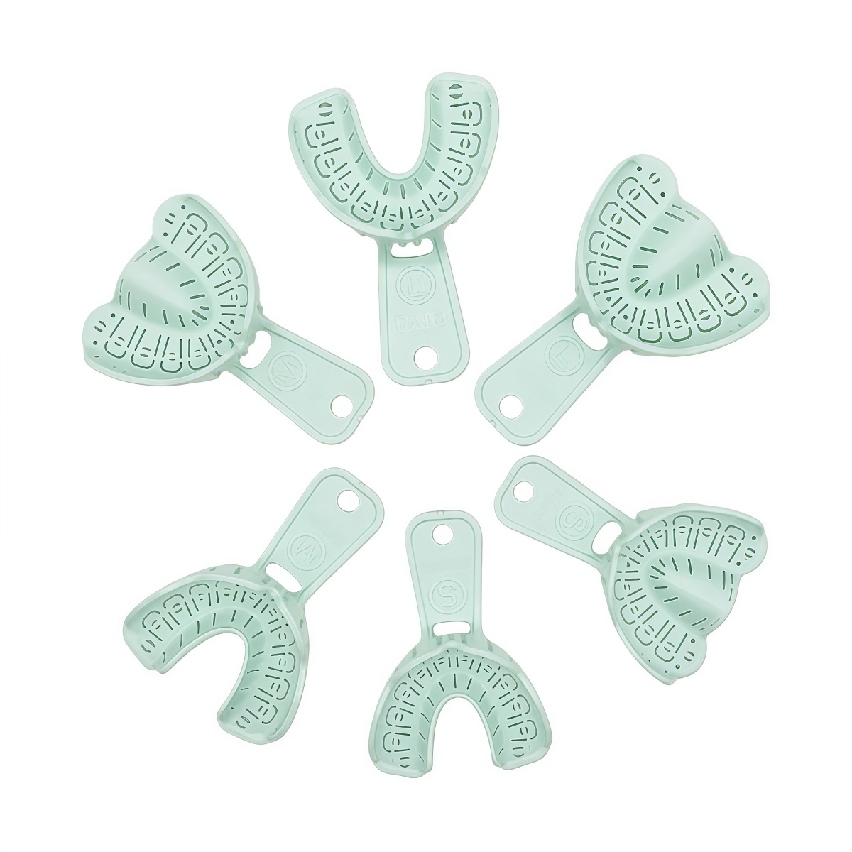 6pcs Dental Implant Tray Green - Teeth Whitening Trays ulasan dan harga