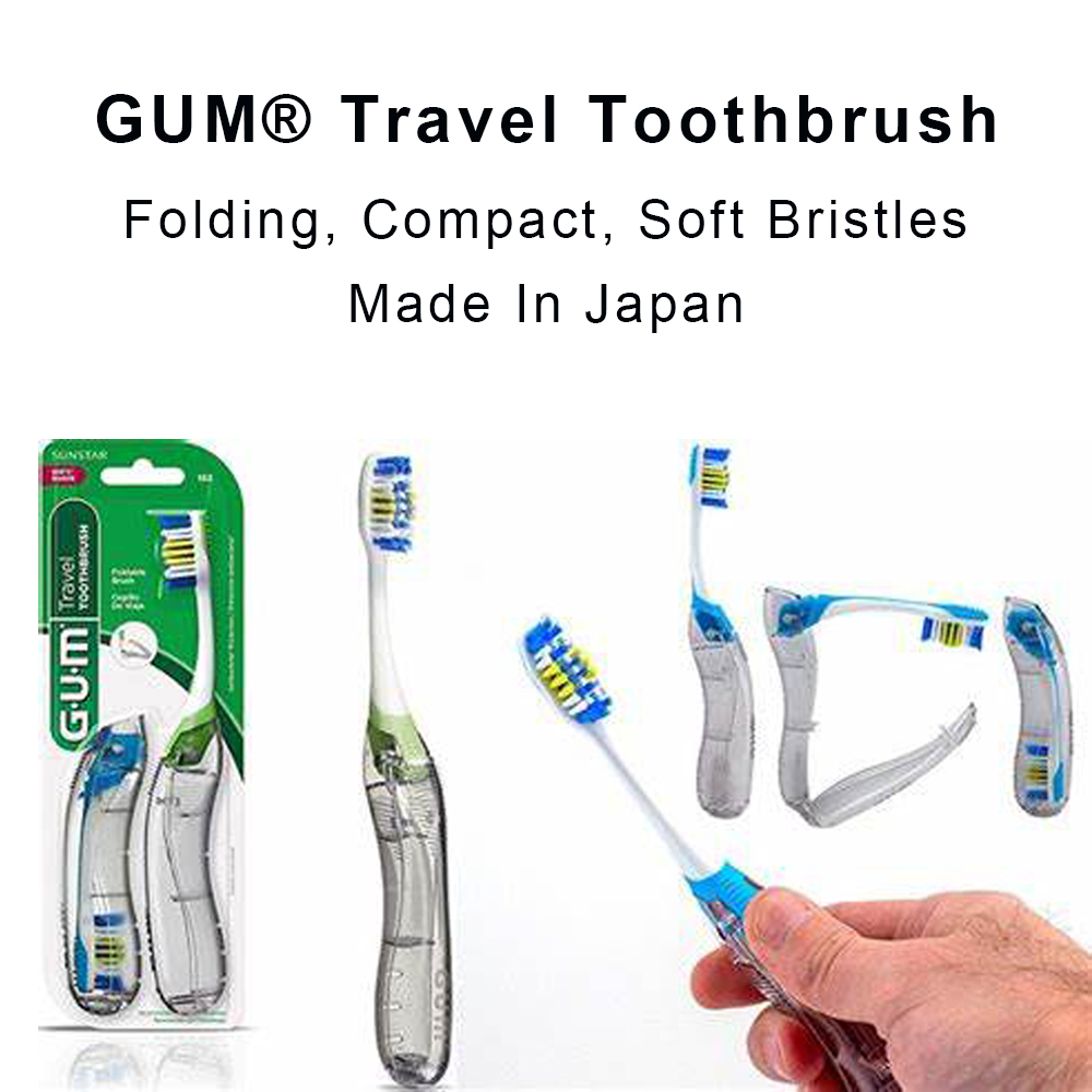 Gum Travel Toothbrush Folable  - Teeth Whitening Japan ulasan dan harga
