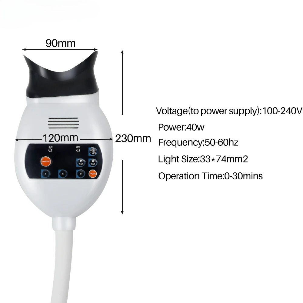 Adjustable 3 Colors LED Teeth  - Teeth Whitening With Led Light ulasan dan harga