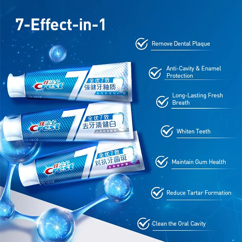 Crest 7 Effects Toothpaste Whi - Teeth Whitening Effects ulasan dan harga
