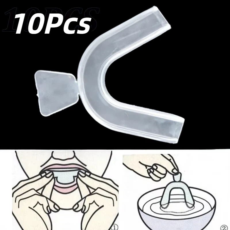 10Pcs/set Silicone Mouth Guard - Teeth Whitening Trays ulasan dan harga