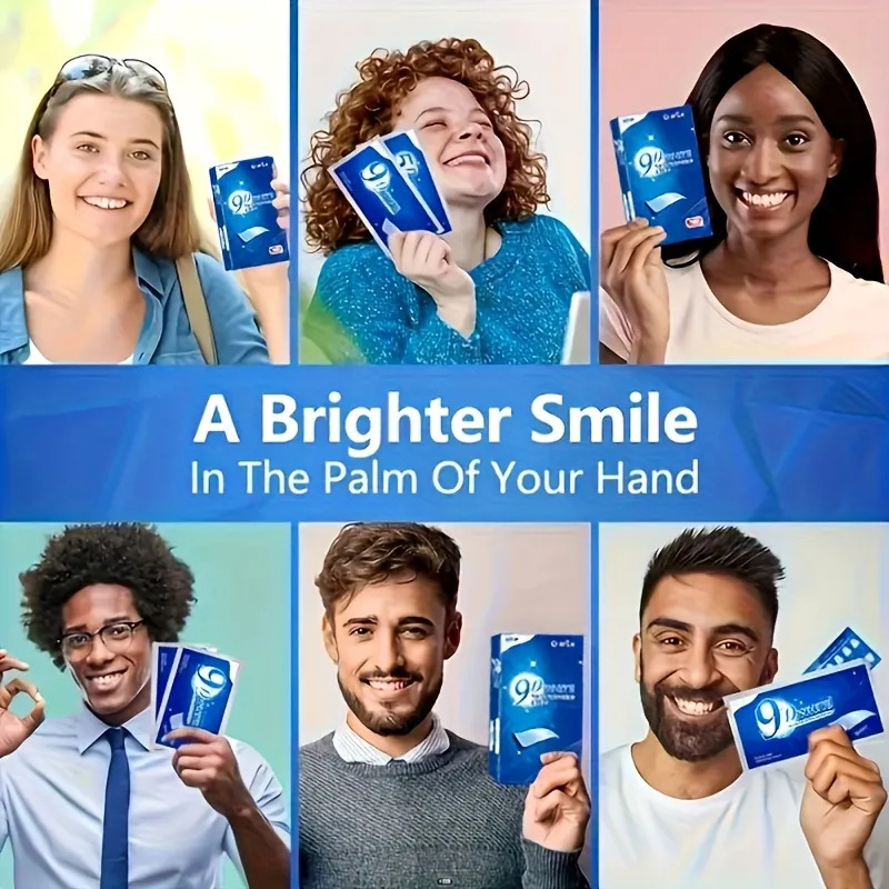 Teeth Whitening Strips - 9D Te - Teeth Whitening Effects ulasan dan harga