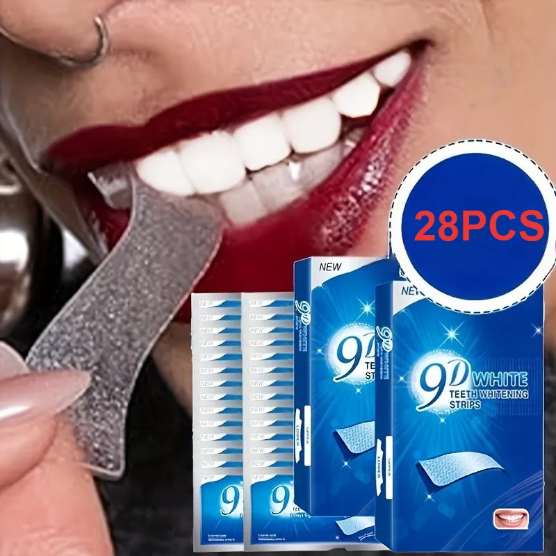 Teeth Whitening Strips - 9D Te - Teeth Whitening Effects ulasan dan harga
