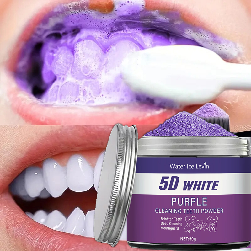 Purple Teeth Whitening Powder, - Teeth Whitening Zimba ulasan dan harga