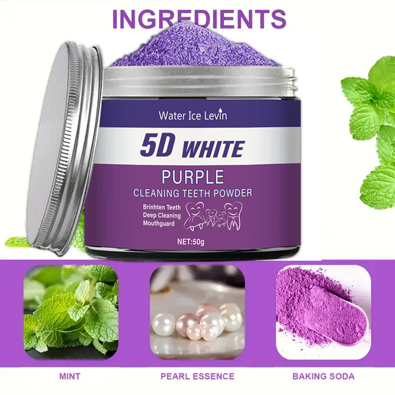 Purple Teeth Whitening Powder, - Teeth Whitening Zimba ulasan dan harga